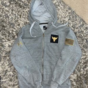 Project rock under armour zip up hoodie medium